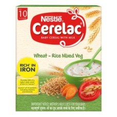NESTLE CERELAC WHEAT RICE MIX VEG  BABY CEREAL10-24 MONTHS